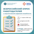 Минтруд России проводит Всероссийский опрос работодателей для формирования прогноза потребности экономики в кадрах на 7-летний период в период с 1 апреля по 1 июня 2026 года.
