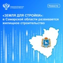«Земля для стройки»: в Самарской области развивается жилищное строительство