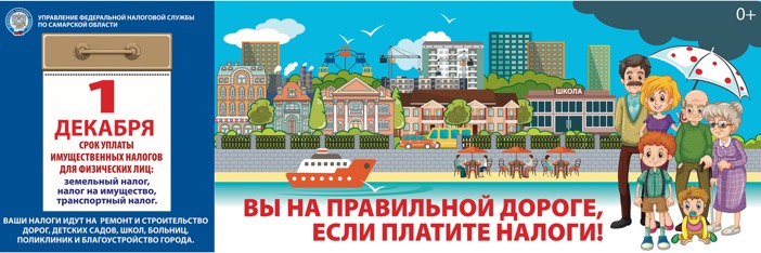 1 декабря 2023 срок уплаты имущественных налогов для физических лиц.